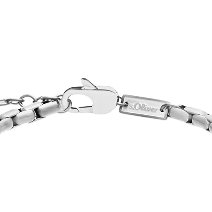 s.Oliver Herren Schmuck – Armband aus mattiertem Edelstahl (22 cm) – Klassisch, Zeitlos und Dezent – Perfekte Geschenkidee – Bild 2
