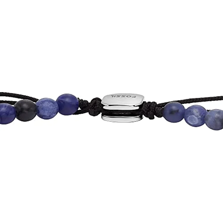 FOSSIL Armband für Männer, Silbernes Edelstahlarmband, Länge 250mm, Breite 4mm, JF04414040, mit Schiebereglerverschluss – Bild 3
