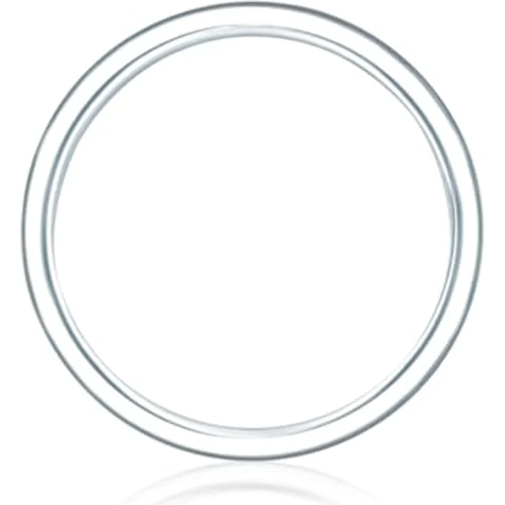 Rafaela Donata Damen Ring 925/- Sterling Silber, rhodiniert, schmaler Bandring, vielseitig kombinierbar – Bild 2