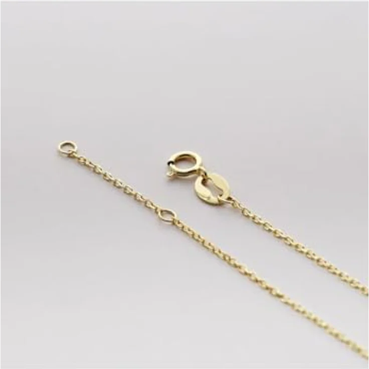 CHRIST Damen-Armband 585er Gelbgold, filigrane Gliederkette mit quer liegendem Kreuz, One Size – Bild 4