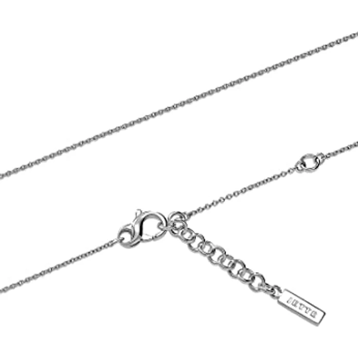 JETTE Damen-Halskette 925er Silber rhodiniert mit Zirkonia, 45 cm Länge, Silber – Bild 3