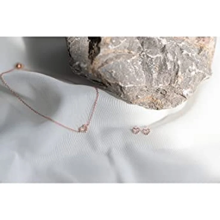 CHRIST Damen-Armband 375er Roségold mit 10 Diamanten, 22,5 cm, One Size – Bild 3