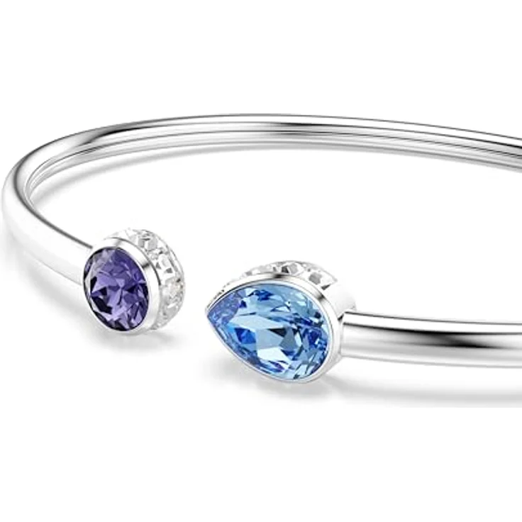 Swarovski Armreif Chroma, mehrfarbig, rhodiniert, 16,7 cm Länge, gemischter Schnitt – Bild 2