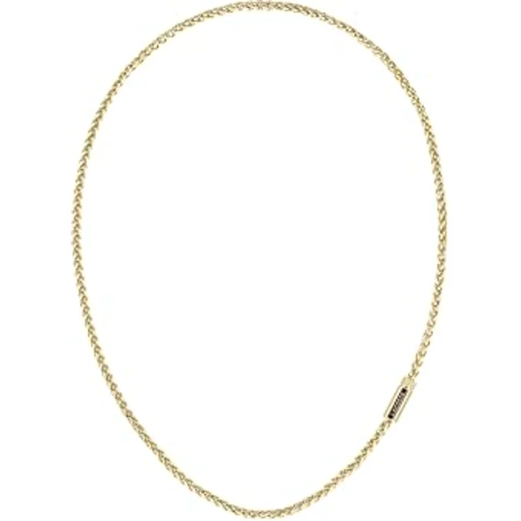 Lacoste Gliederhalskette Kollektion SPELT, Gelbgold mit Charm und Magnetverschluss, 559 mm Länge – Bild 1