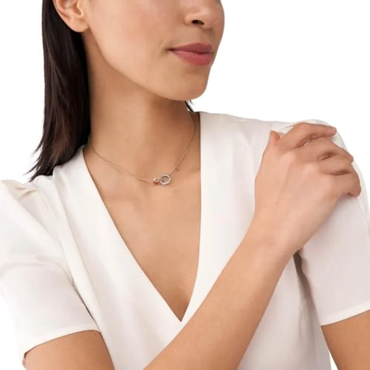 EMPORIO ARMANI Damenkette EGS3004221, zweifarbig, Edelstahl mit poliertem Finish, Karabinerverschluss – Bild 2