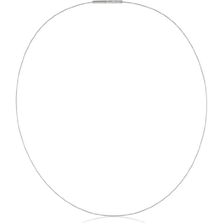 Boccia Damen-Collier Stahl 0802-0150, silbernes Collier mit Bajonettverschluss – Bild 1