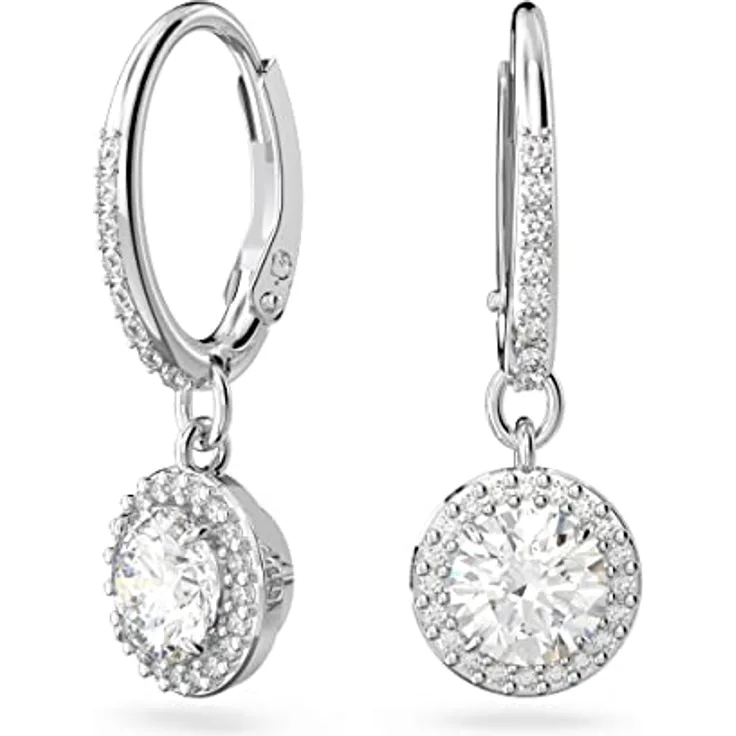 Swarovski Constella Kristallschmuck-Kollektion, Halskette, Ohrringe und Armband, transparent, Messing, Cubic Zirkonia, One Size
