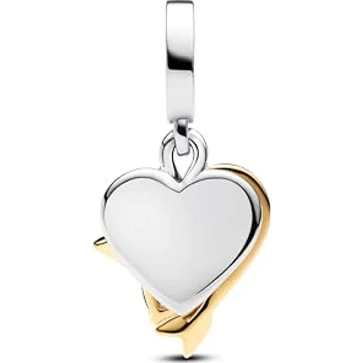 PANDORA Moments Grüner Murano-Glas Schlange Charm-Anhänger, Sterling Silber mit vergoldeter Metalllegierung, für Moments und ME Armbänder, 763617C01 – Bild 2