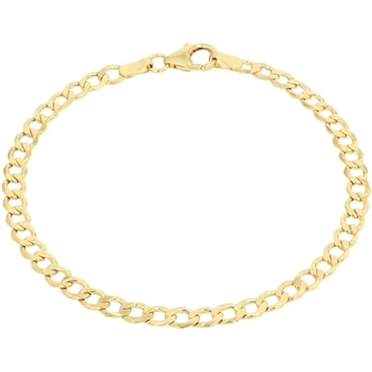 Amor Unisex Armband aus Gold 375/9 ct, 19 cm, Armschmuck mit Karabinerverschluss, Geschenkbox, 2014491 – Bild 1