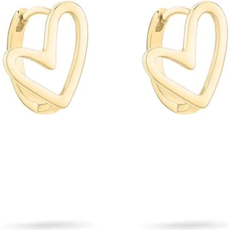 Tamaris Creolen TJ-0578-E-15, Goldene Edelstahlkreolen mit IP-Goldbeschichtung, 1,5 cm – Bild 1