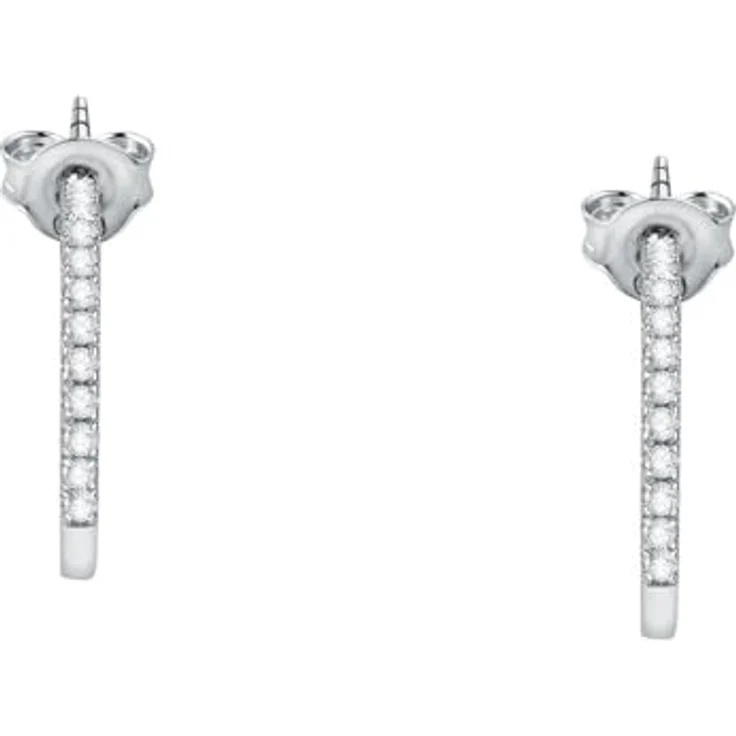 CHRIST Creolen 89080509, elegante Ohrringe aus hochwertigem Material, silberfarben – Bild 5