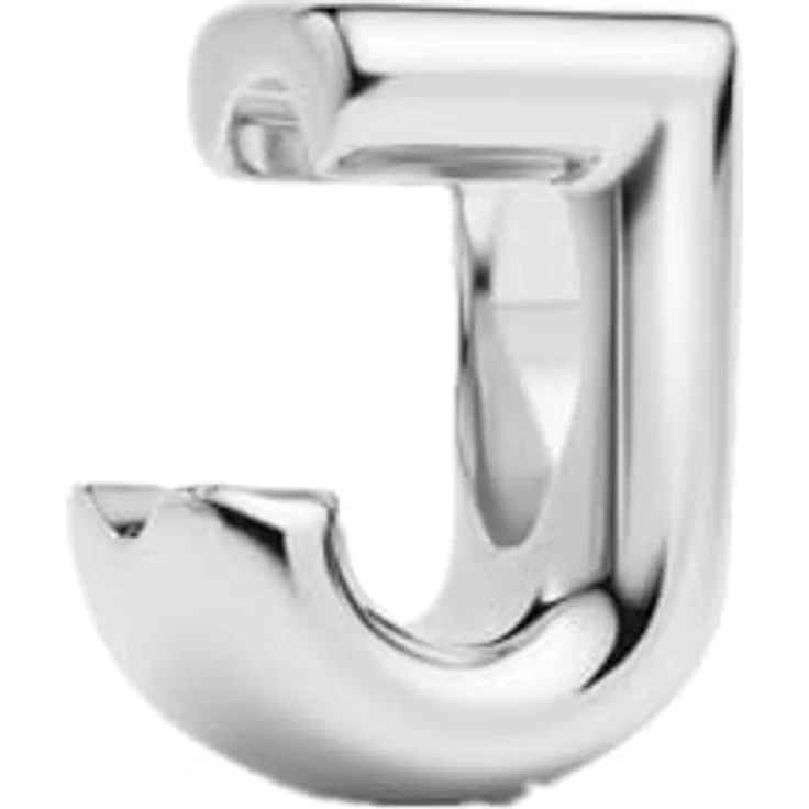 Anduonie Charm Anhänger Buchstabe "J", Silber 925, roter Bead, kompatibel mit europäischen Armbändern und Halsketten für Frauen – Bild 1