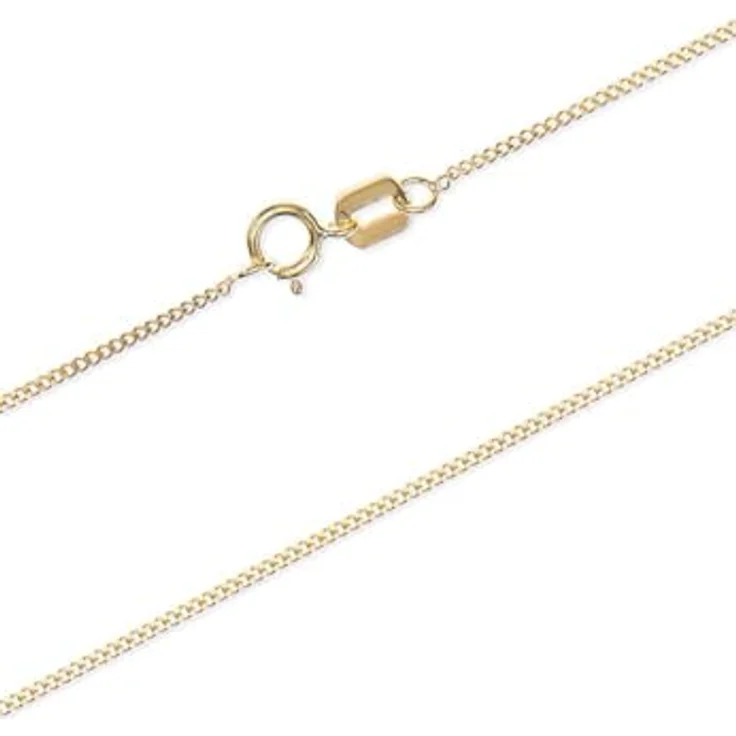 FAVS Damen-Halskette 375er Gelbgold und Weißgold, 40 cm, eleganter Schmuck – Bild 2