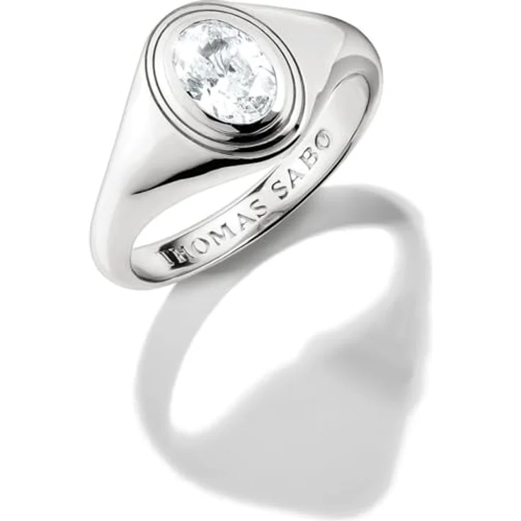 THOMAS SABO Damenring Silber 925 mit Zirkonia, Größe 54, hochwertiger Schmuck – Bild 1