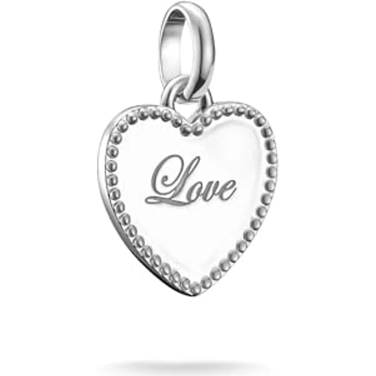 Thomas Sabo Charm Club Connect Anhänger Love-Herz aus recyceltem 925 Silber mit filigraner Öse CC1269-001-21 – Bild 1