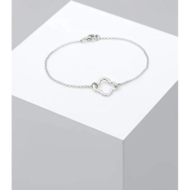 Elli Armband Kleeblatt Glücksbringer, 925 Silber, zierliches Design für Damen – Bild 5