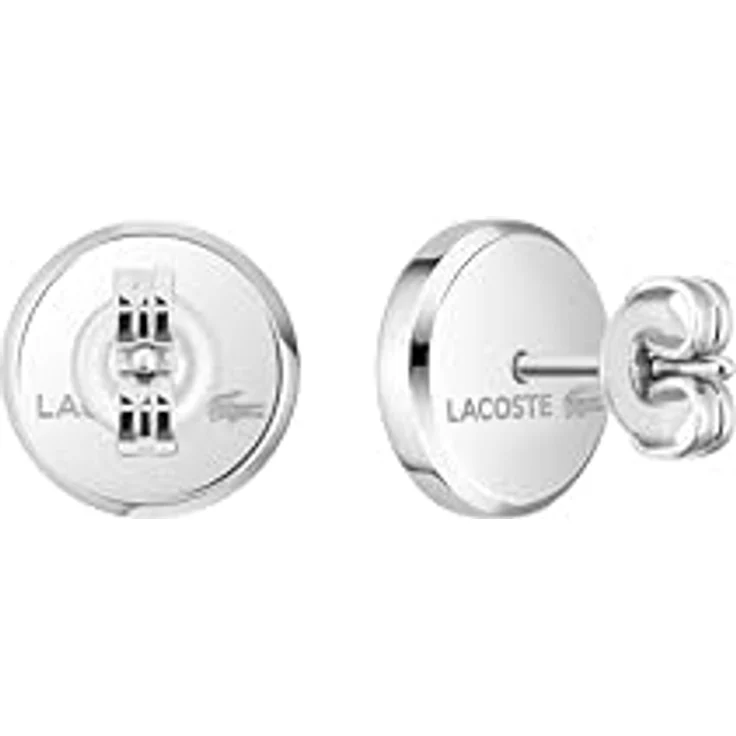 Lacoste Steckerohrringe Arthor, Edelstahl mit grünem Krokodil aus Emaille, 10,5 x 2,5 mm, mit Butterfly-Verschluss – Bild 3
