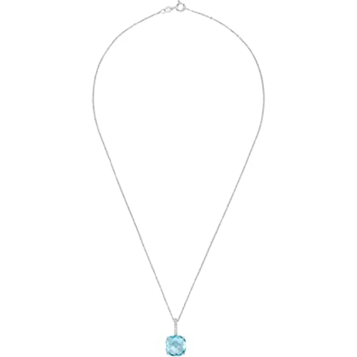 Amor 925 Sterling Silber Kette mit Anhänger für Damen, 45 cm, mit Zirkonia, in Geschenkbox, 9217779 – Bild 2