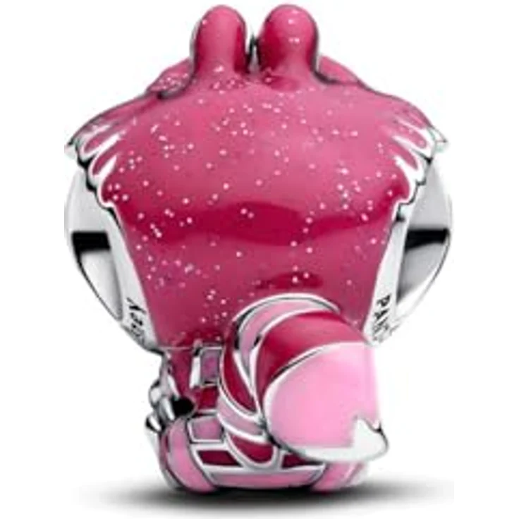 PANDORA Disney Alice im Wunderland Grinsekatze Charm, Sterling Silber mit leuchtender Emaille und leuchtenden Augen, kompatibel mit Moments, 794025C01 – Bild 3