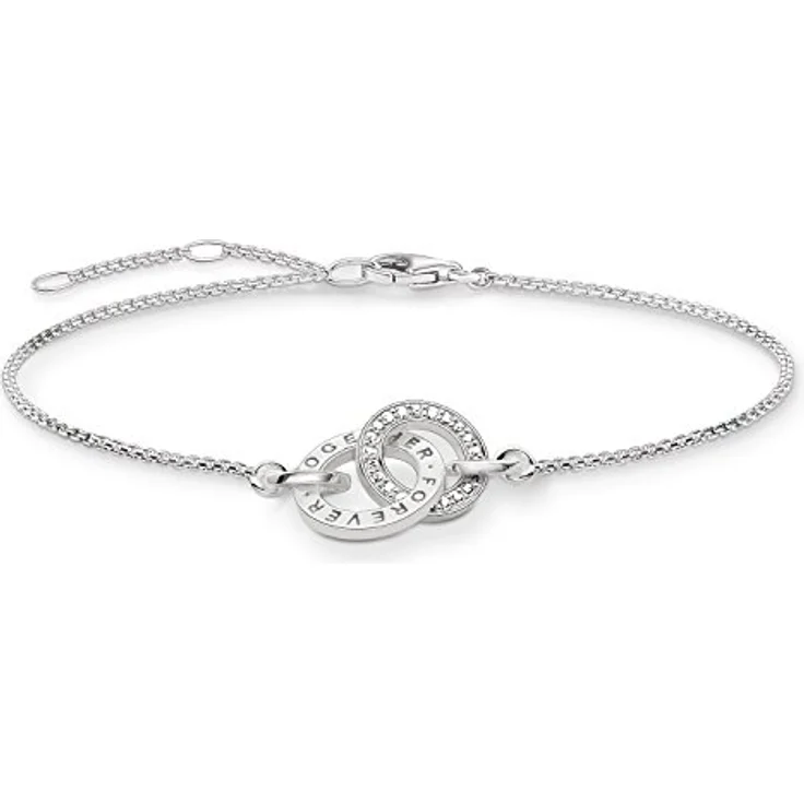 Thomas Sabo Armband A1551-051-14-L19,5v, Armschmuck aus Edelstahl, silber – Bild 1