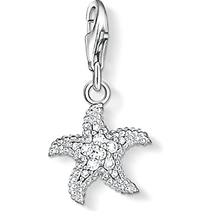 Thomas Sabo Charm-Anhänger Seestern Charm Club, 925 Sterling Silber mit Karabinerhaken, geeignet für Charm Armbänder und Ketten – Bild 1