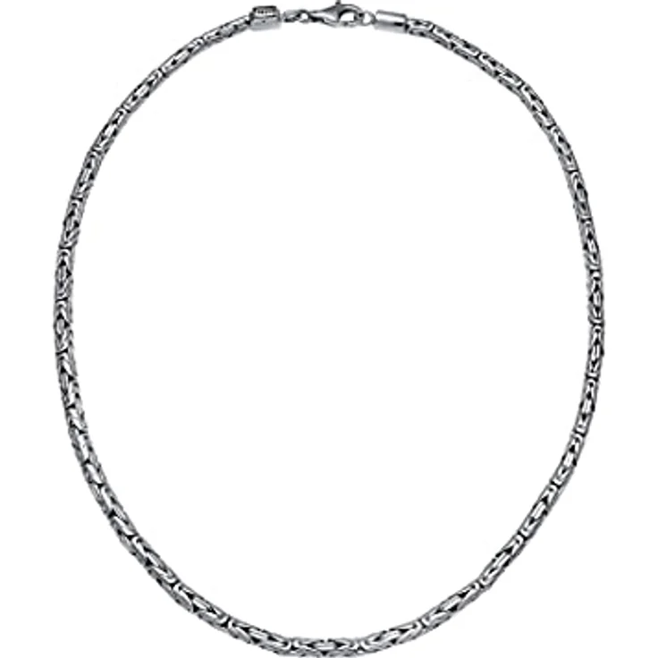 Kuzzoi Herren Königskette, Massiv 925 Silber, glänzende Gliederung mit Karabiner-Verschluss, robustes Design – Bild 4