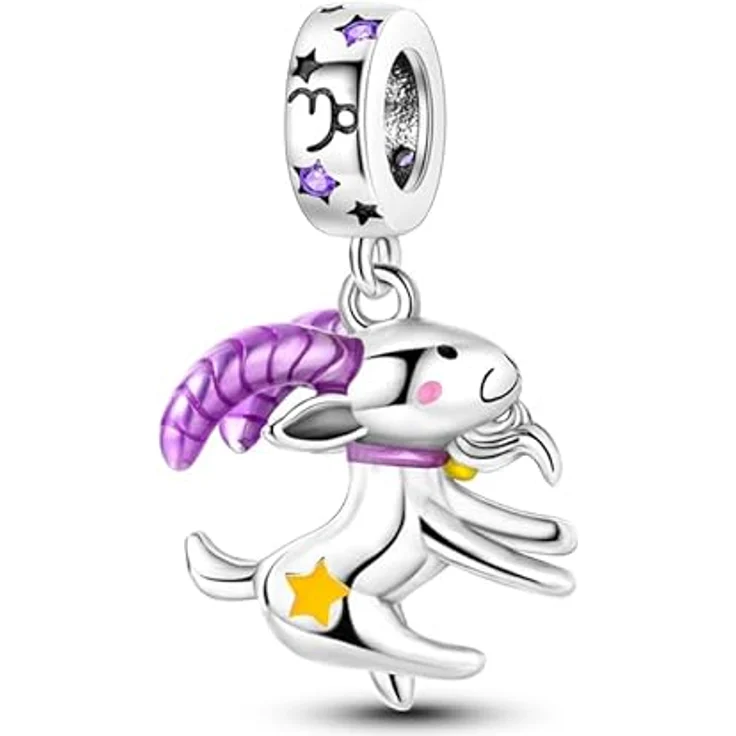Pandach Charm Anhänger Sternzeichen 925 Sterling Silber, 12 Sternbilder Beads für Pandora Armband und Halskette – Bild 1