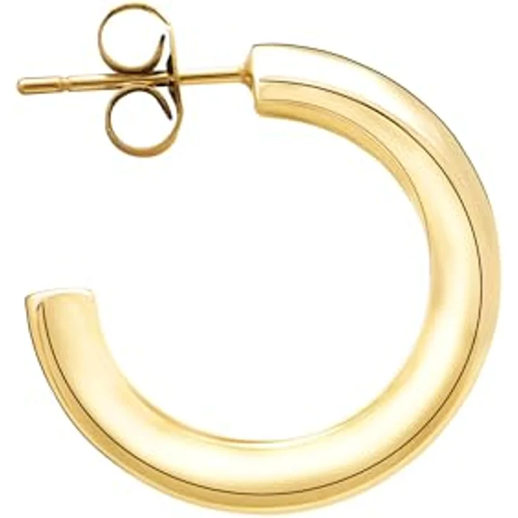 Liebeskind Berlin Creole LJ-1651-E-20, Damen-Ohrringe aus Edelstahl in IP Gold, 2 cm Größe, Steckverschluss – Bild 2