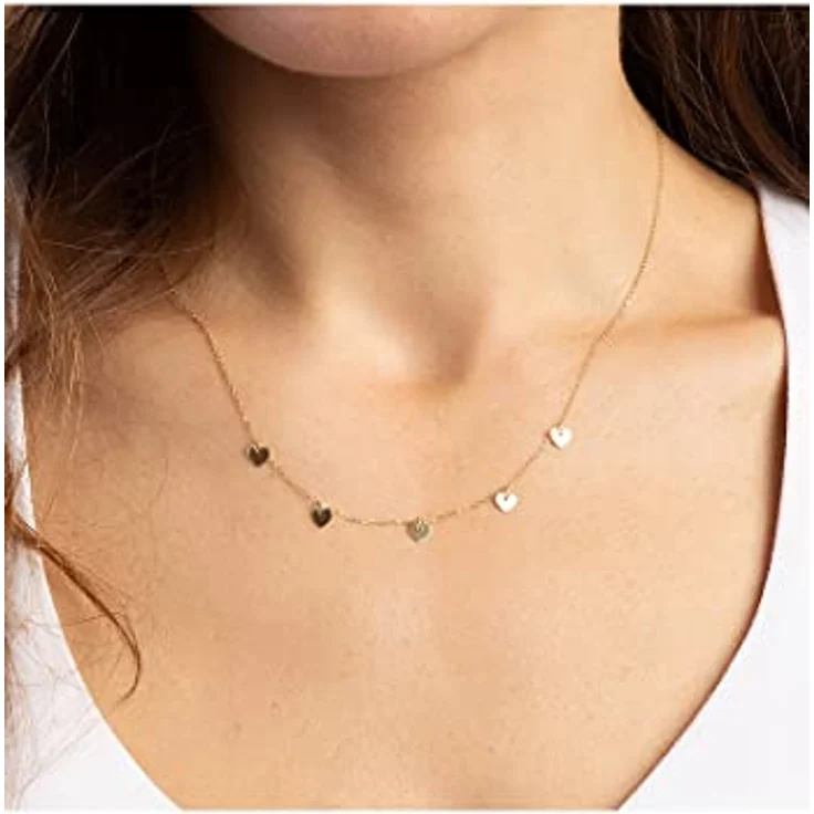 CHRIST Damen-Halskette 375er Gelbgold, 45 cm mit Verlängerung, schlichtes Collier in edlem Design – Bild 2