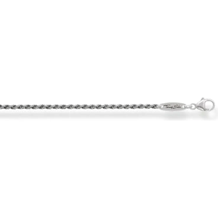 THOMAS SABO Kordelkette geschwärzt, 925 Sterlingsilber, Damen-Halskette – Bild 2