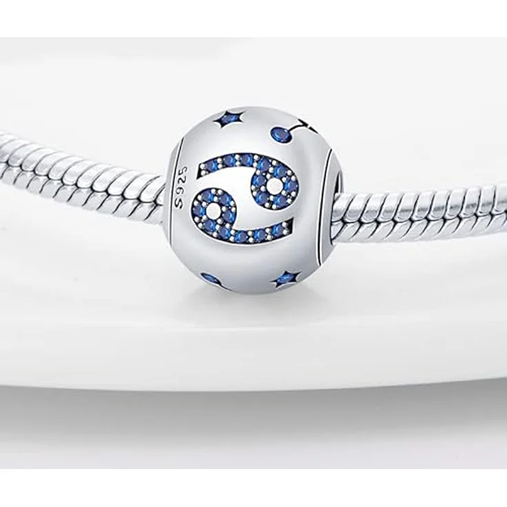 Pandach Damen Charm Anhänger Sternzeichen aus 925 Sterling Silber, 12 Sternbilder Beads kompatibel mit Pandora Armband und europäischen Halsketten – Bild 2