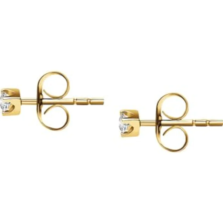 CHRIST Damen-Ohrstecker 375er Gelbgold mit Diamant, elegant und zeitlos – Bild 3