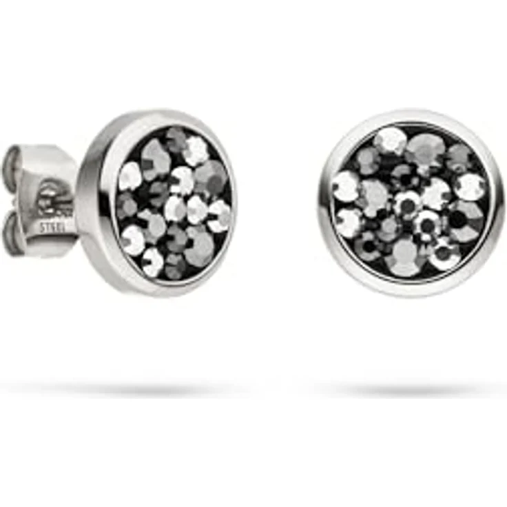 s.Oliver Ohrring - Elegante Ohrstecker aus poliertem Edelstahl - silber, wasserfest & hautfreundlich, 10,4 mm Steckverschluss – Bild 3