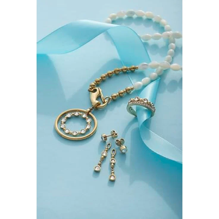 JEWELS BY LEONARDO Anhänger Bobby, goldfarbener Edelstahl Ketten-Anhänger mit beweglichem Innenring und Clip-&-Mix System, Schmuck Geschenk für Frauen, 024944 – Bild 4