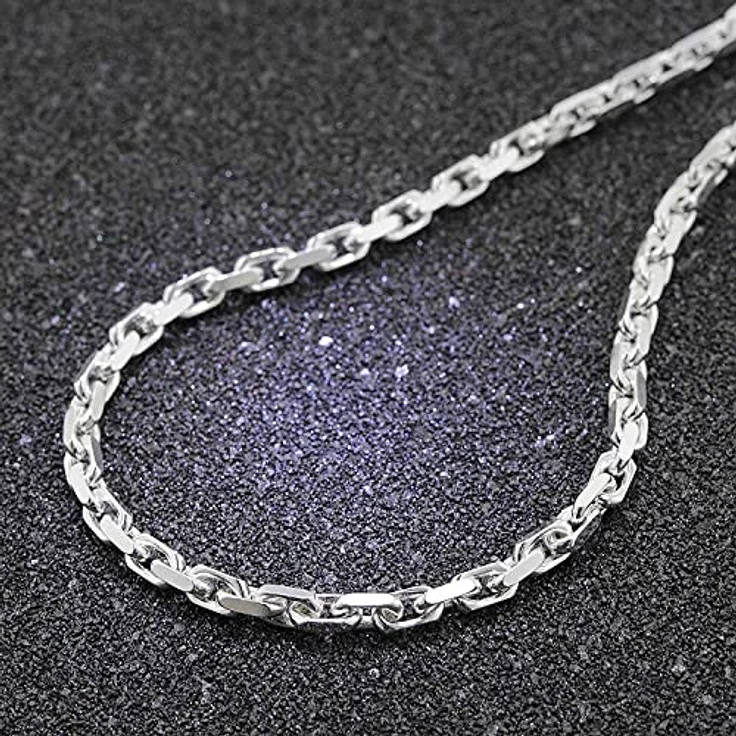trendor Silberkette für Herren Ankerkette 4,5 mm, polierte Sterlingsilber Halskette mit Karabiner-Verschluss, 50 cm, Geschenkidee im edlen Geschenketui – Bild 2