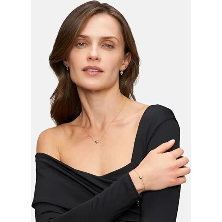 Tamaris Armband TJ-0625-B-23, Damen-Armband aus Edelstahl IP Gold mit Herzanhänger, 23 cm – Bild 2