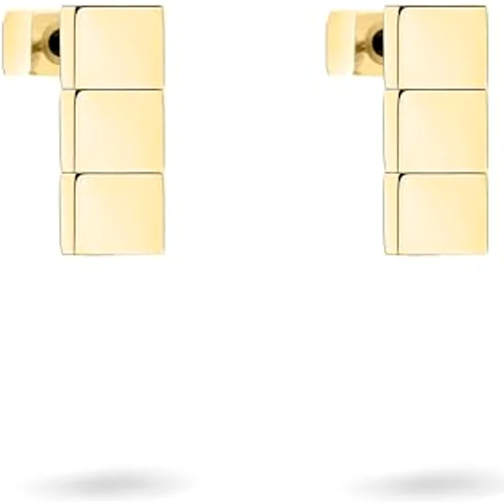 Liebeskind Berlin LJ-1740-E-18, Damen Ohrringe aus Edelstahl in IP Gold, 1,5 cm mit Steckverschluss – Bild 1
