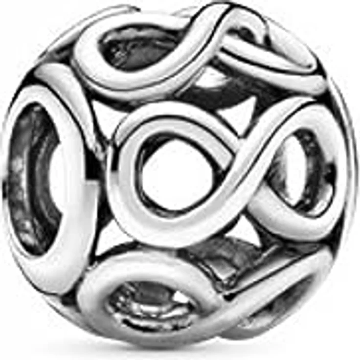 Pandora Bead CHARMS Mod. INFINITY, Sterlingsilber Schmuckanhänger mit fantasievollen Mustern – Bild 4
