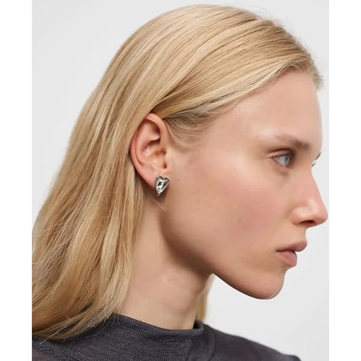 Liebeskind Berlin Damen Ohrringe LJ-1698-E-15, Edelstahl IP silber poliert, 1,5 cm mit Steckverschluss – Bild 5