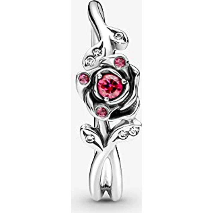 PANDORA Disney Beauty and the Beast Rose Ring, Damenring aus Sterling-Silber, Größe 50 – Bild 5