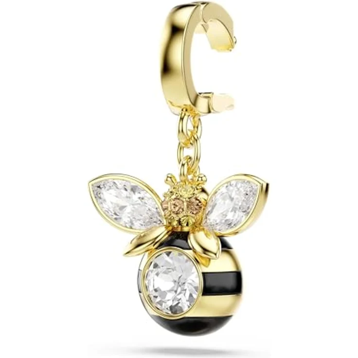 Swarovski Idyllia Charm, Biene mit verschiedenen Schliffen, Mehrfarbig mit Goldlegierungsschicht und klaren Kristallflügeln – Bild 3