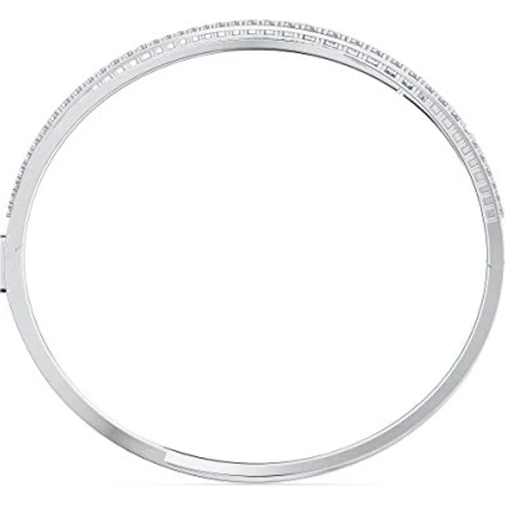 Swarovski Armreif Hyperbola Spin, mit weißen Swarovski® Kristallen, Spiraldesign – Bild 3