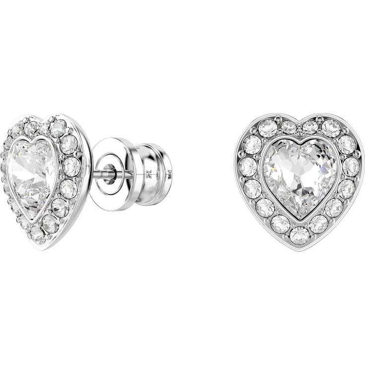 Swarovski Ohrstecker Ariana Grande, Herz mit Swarovski® Kristall, rhodiniert