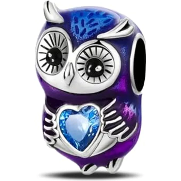 LNQOBU Silber 925 Charms Anhänger für Armbänder, kompatibel mit Pandora, inklusive bunte Spacer Beads, Geschenkverpackung – Bild 3