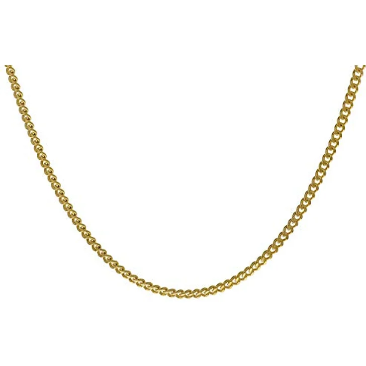 trendor Halskette 585 Gold / 14 Karat Panzerkette, 1,4 mm, 40 cm, mit Federring-Verschluss – Bild 3