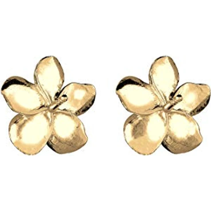 Elli Paar Ohrstecker Frangipani Blüte Filigran 925 Silber, eleganter Blumenschmuck für Damen – Bild 3