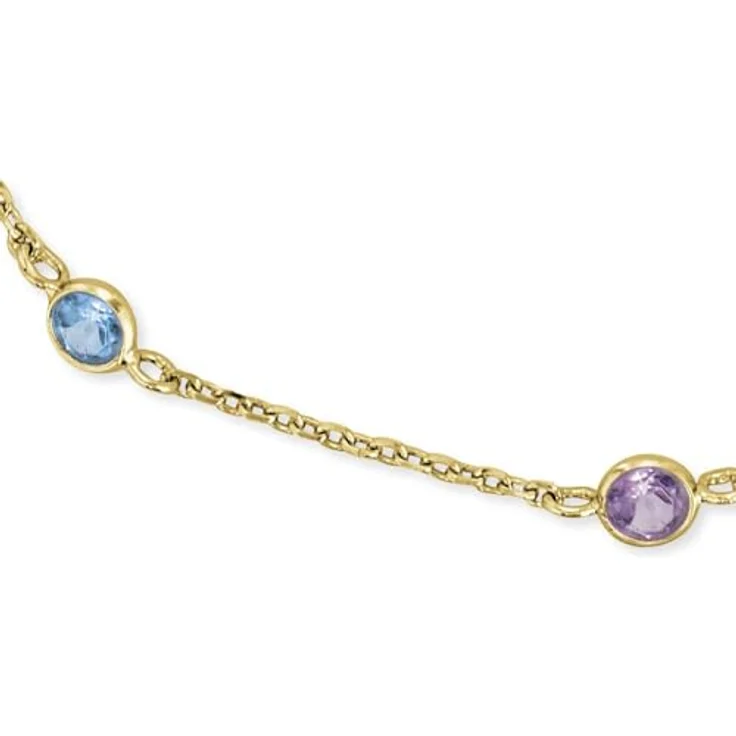 Engelsrufer Damen Armband, vergoldetes Sterling Silber mit Multicolor Zirkonia, verstellbar 17-19 cm, nickelfrei, Allergiker geeignet – Bild 3