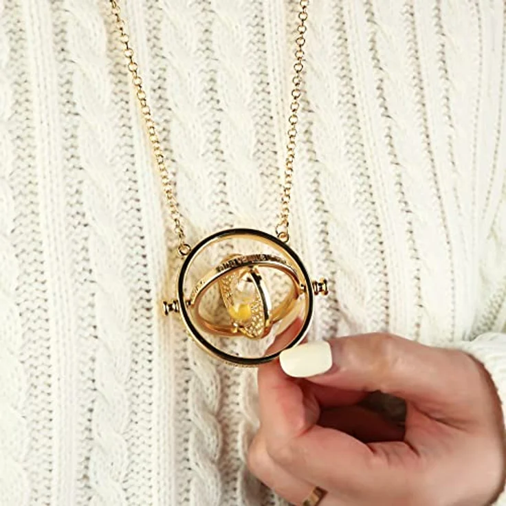 UTTER Wizard Halskette, Zeitumkehrer Hermine Granger mit drehbarer Sanduhr, 100% nickel- und bleifrei – Bild 5