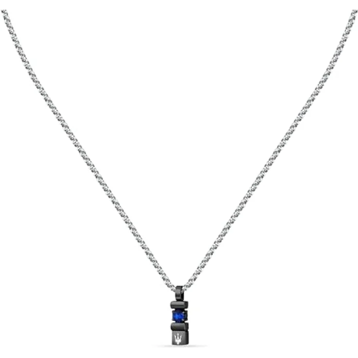 Maserati Herrenhalskette aus Stahl mit Saphiren, 50 cm, Sapphire Kollektion – JM334AXO05 – Bild 4