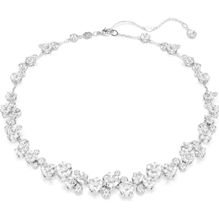 Swarovski Constella: All ard Round CRY/RHS 32, Damen-Halskette aus Silber, Einheitsgröße – Bild 1
